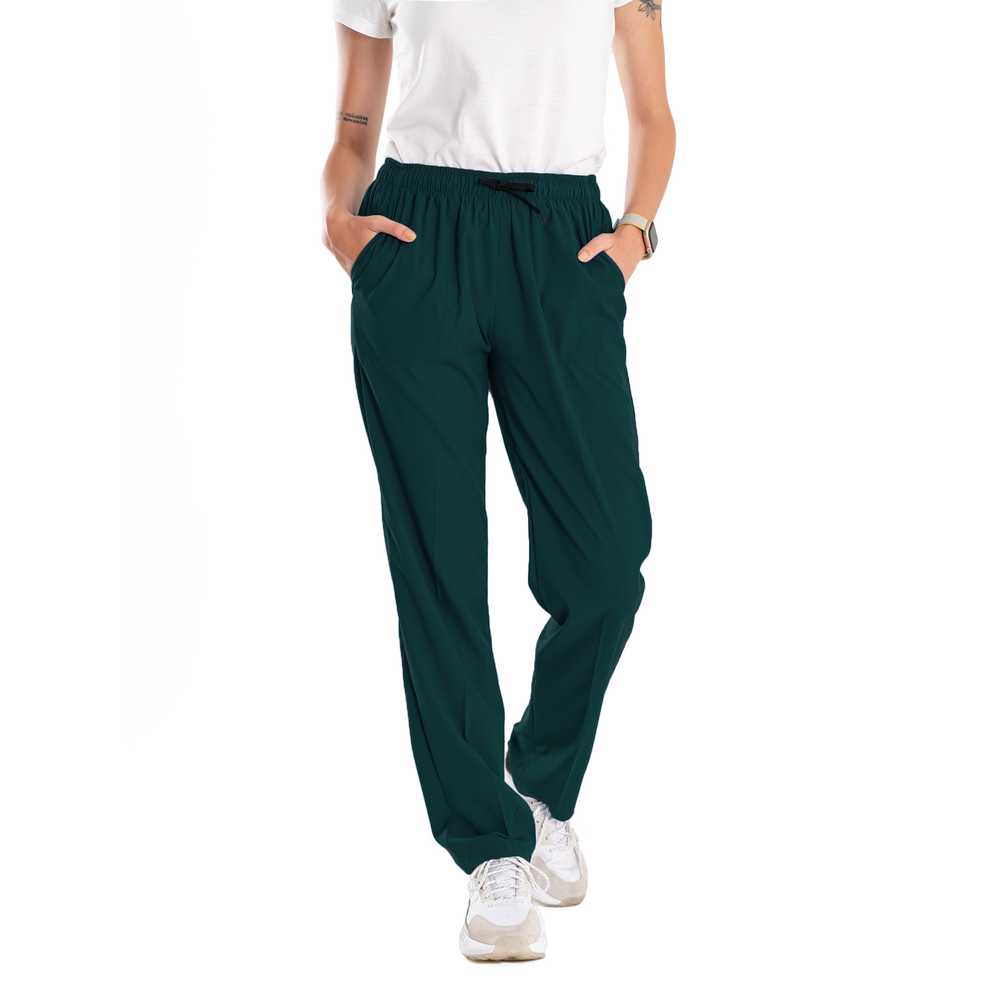 Professional Medical Scrubs Uniforms for Women Set Hunter Green