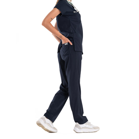 Medical Uniform and Scrubs Multi PocketScrub Bottoms - Navy