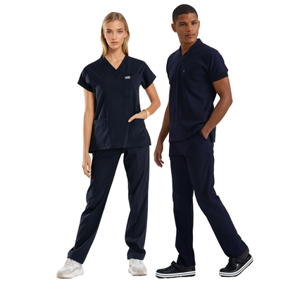 3 Pack Medical Uniform Scrubs Set - Navy