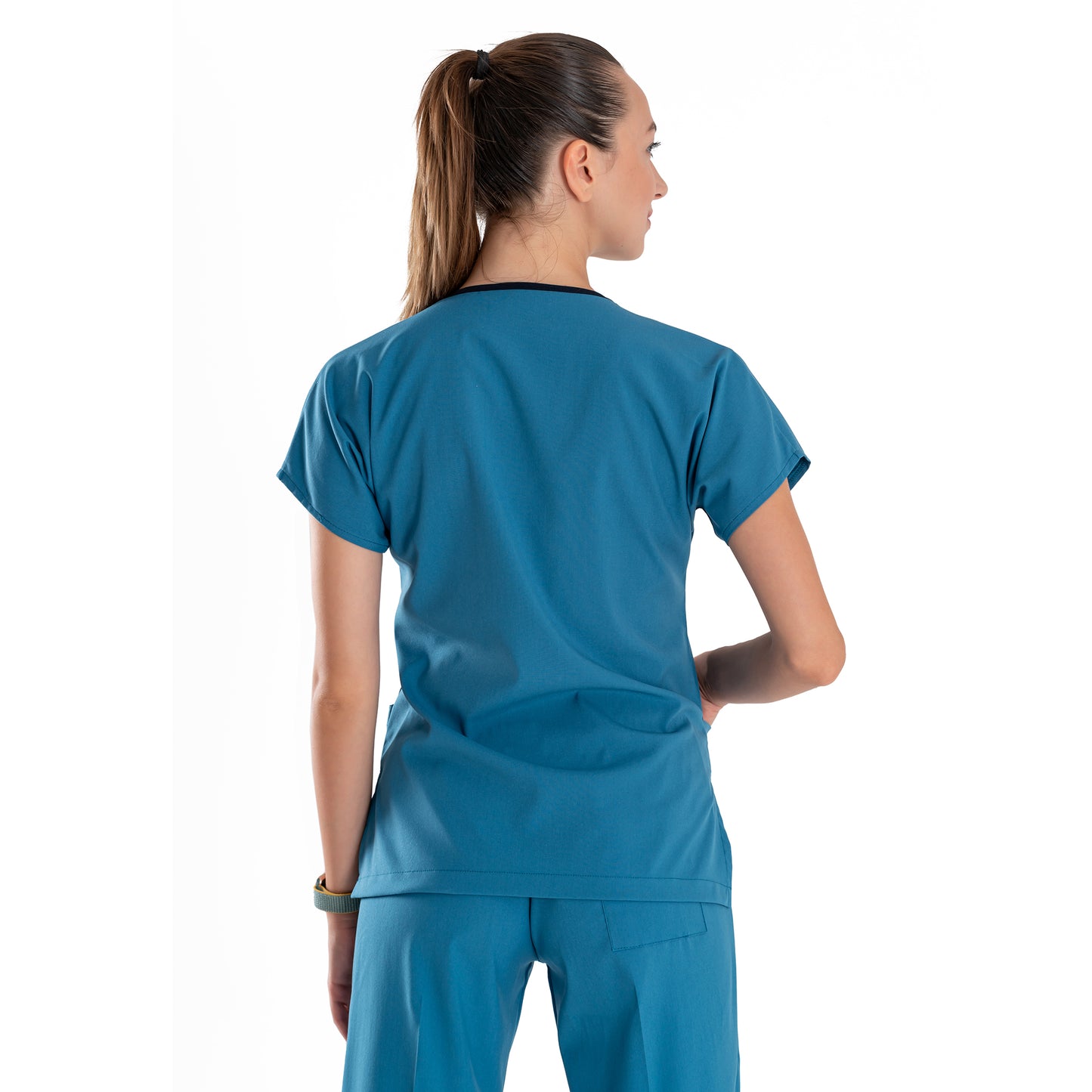 Professional Medical Scrubs Uniforms for Women Set Teal