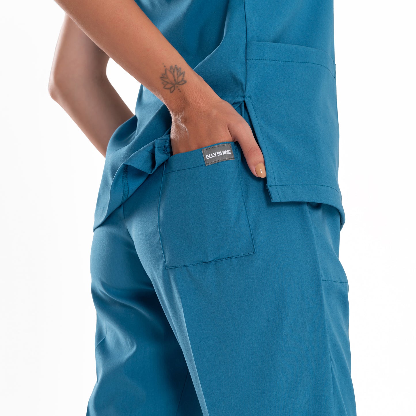 Professional Medical Scrubs Uniforms for Women Set Teal