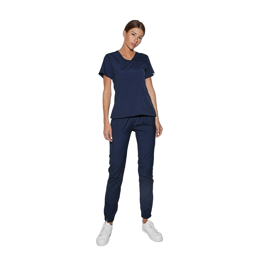Wrap Scrubs Top and Jogger Scrubs Set