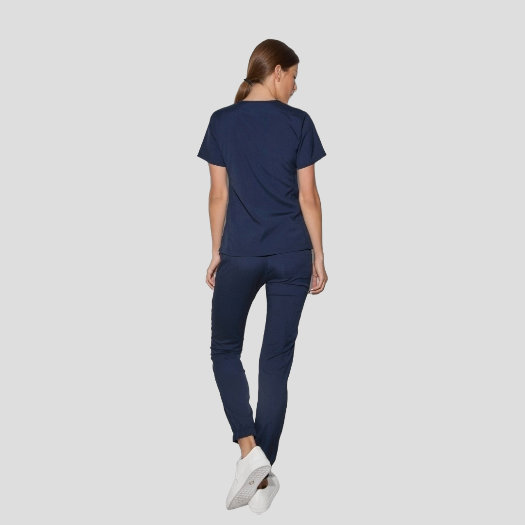Wrap Scrubs Top and Jogger Scrubs Set