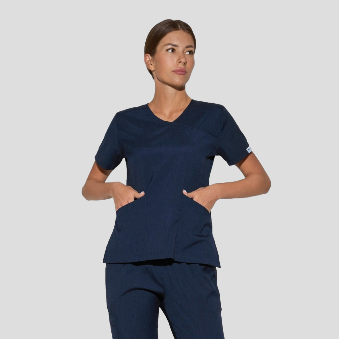 Wrap Scrubs Top and Jogger Scrubs Set