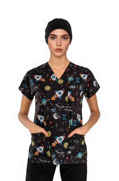 ELLYSHINE Scrub Cap with Sweatband, Adjustable Tie-back and Elastic