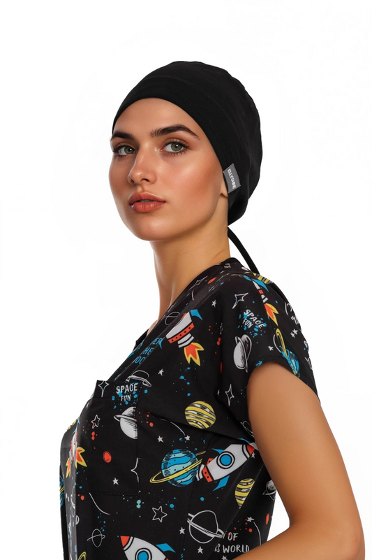 ELLYSHINE Scrub Cap with Sweatband, Adjustable Tie-back and Elastic