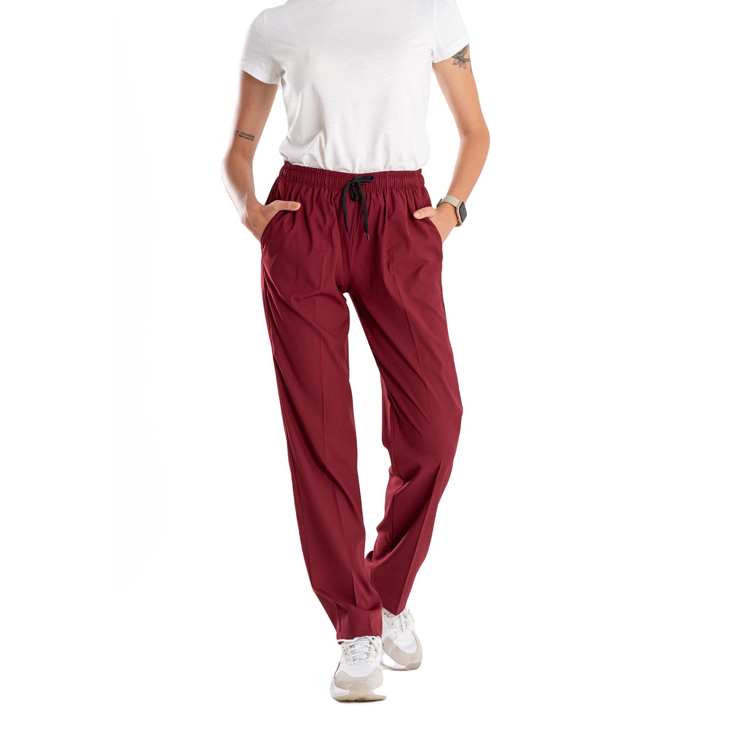 Professional Medical Scrubs Uniforms for Women Set Wine